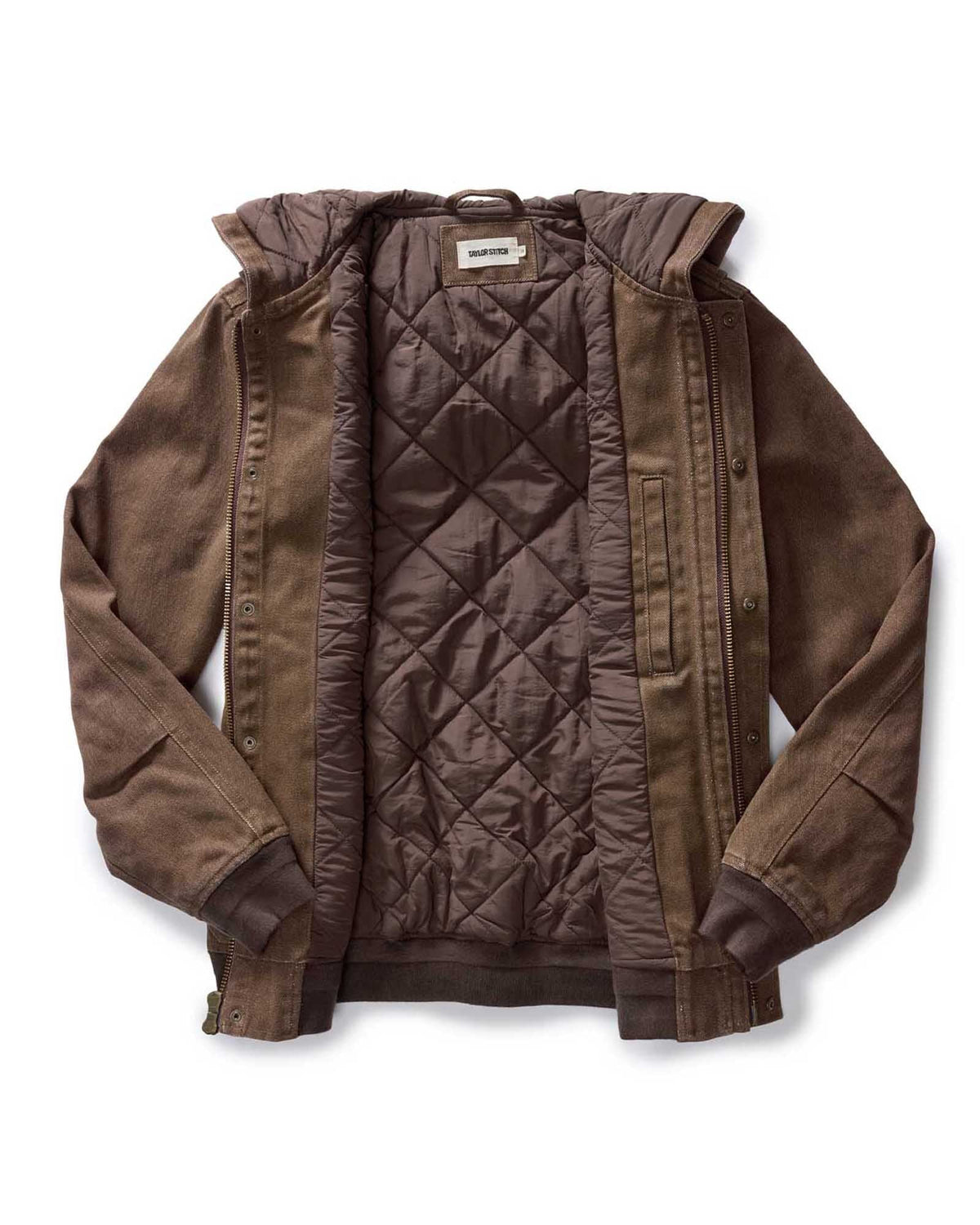 The Workhorse Hoodie in Aged Penny Chipped Canvas