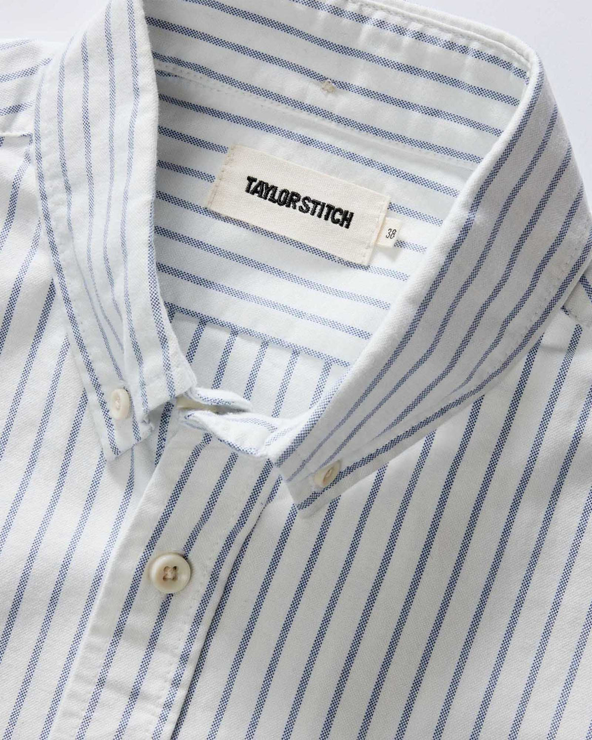 The Jack in White Stripe Oxford