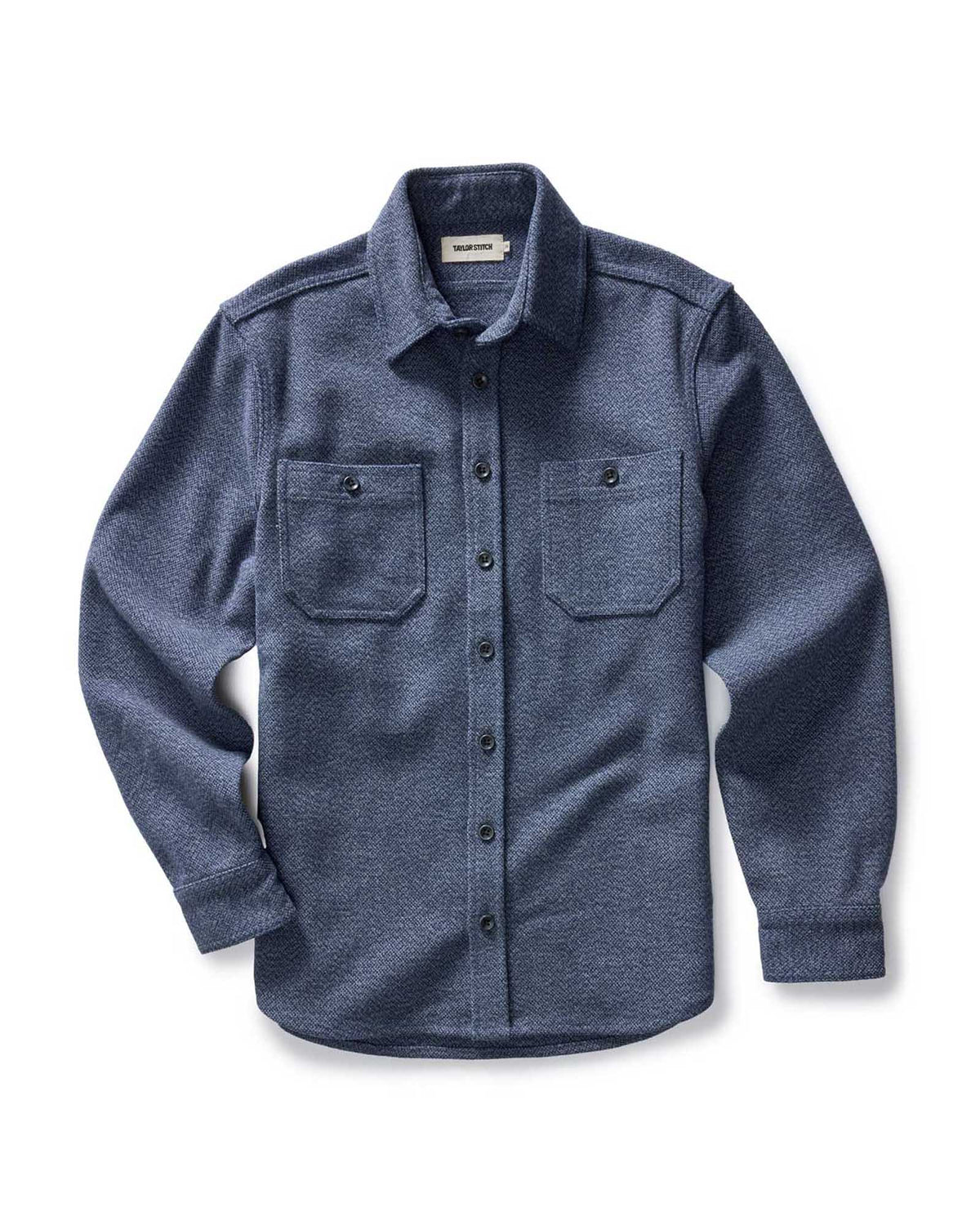 The Utility Shirt in Indigo Ash Wool Canvas