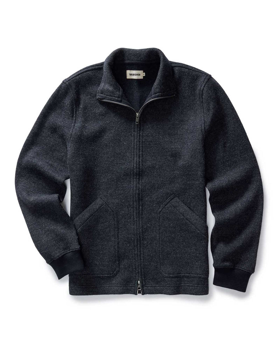The Evans Jacket in Navy Birdseye Wool