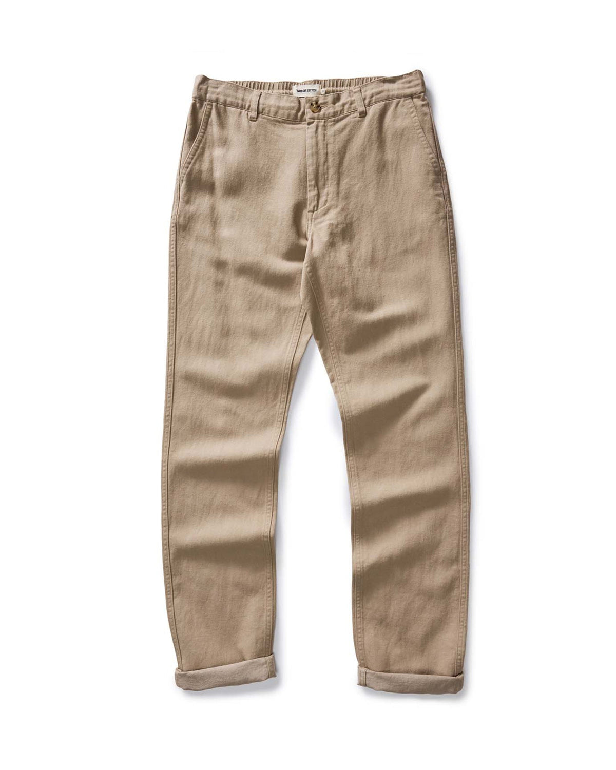 The Carmel Pant in Heather Khaki Cotton Linen