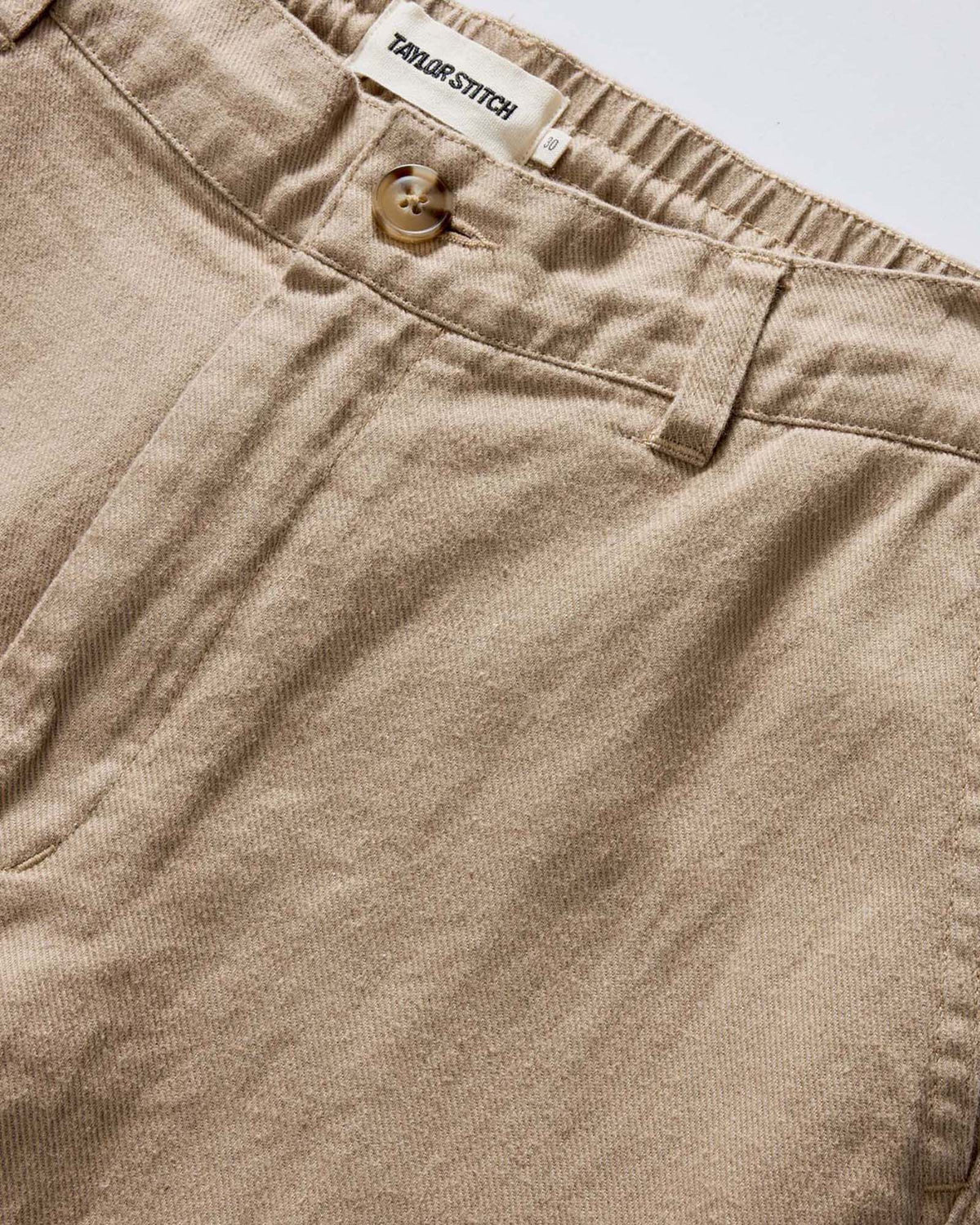 The Carmel Pant in Heather Khaki Cotton Linen
