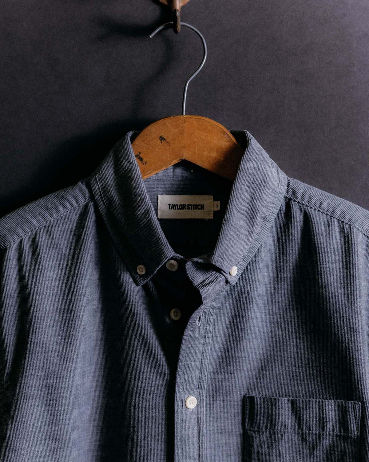 The Jack in Heather Slate Pincord