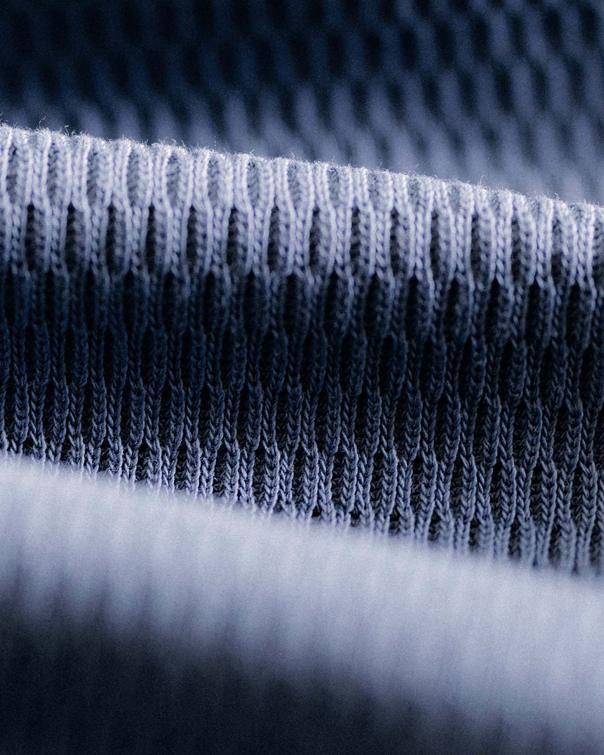The Organic Cotton Crew in Washed Blue Waffle