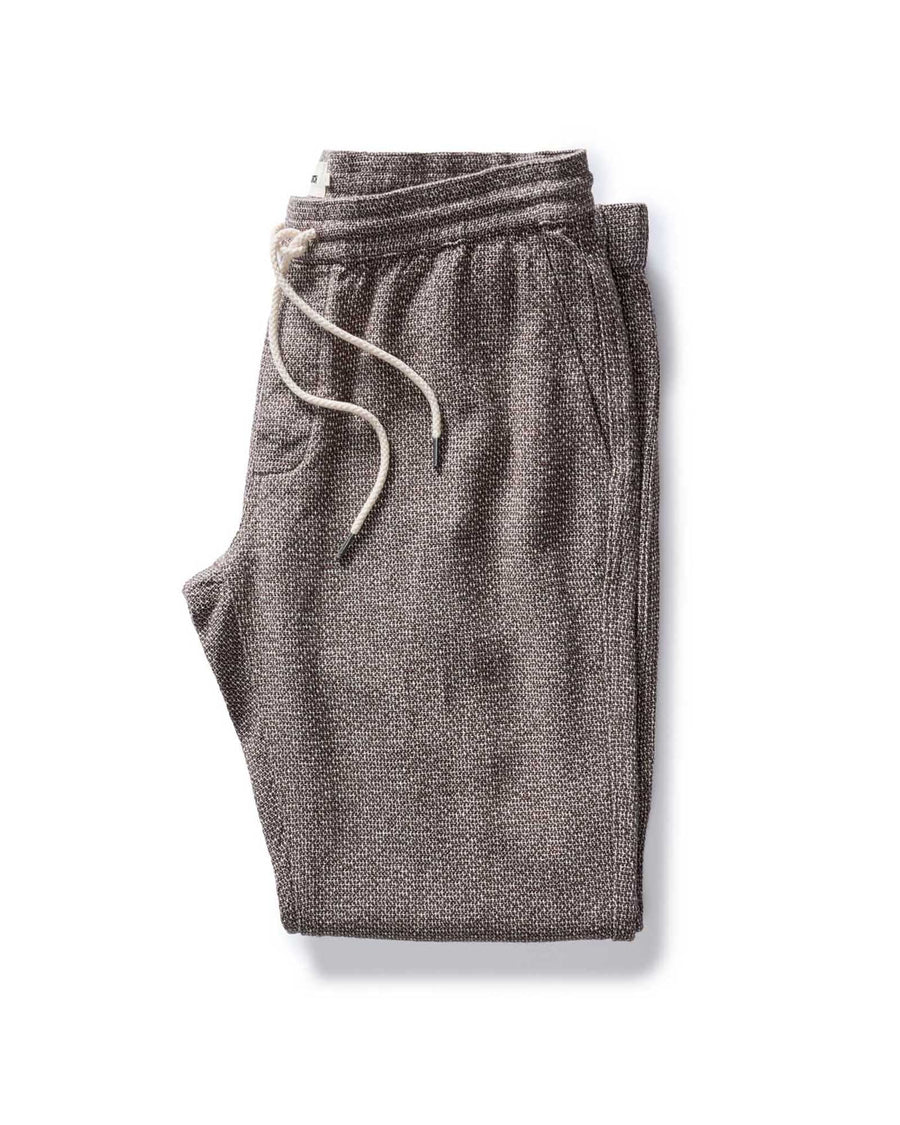 The Apres Pant in Granite Linen Tweed