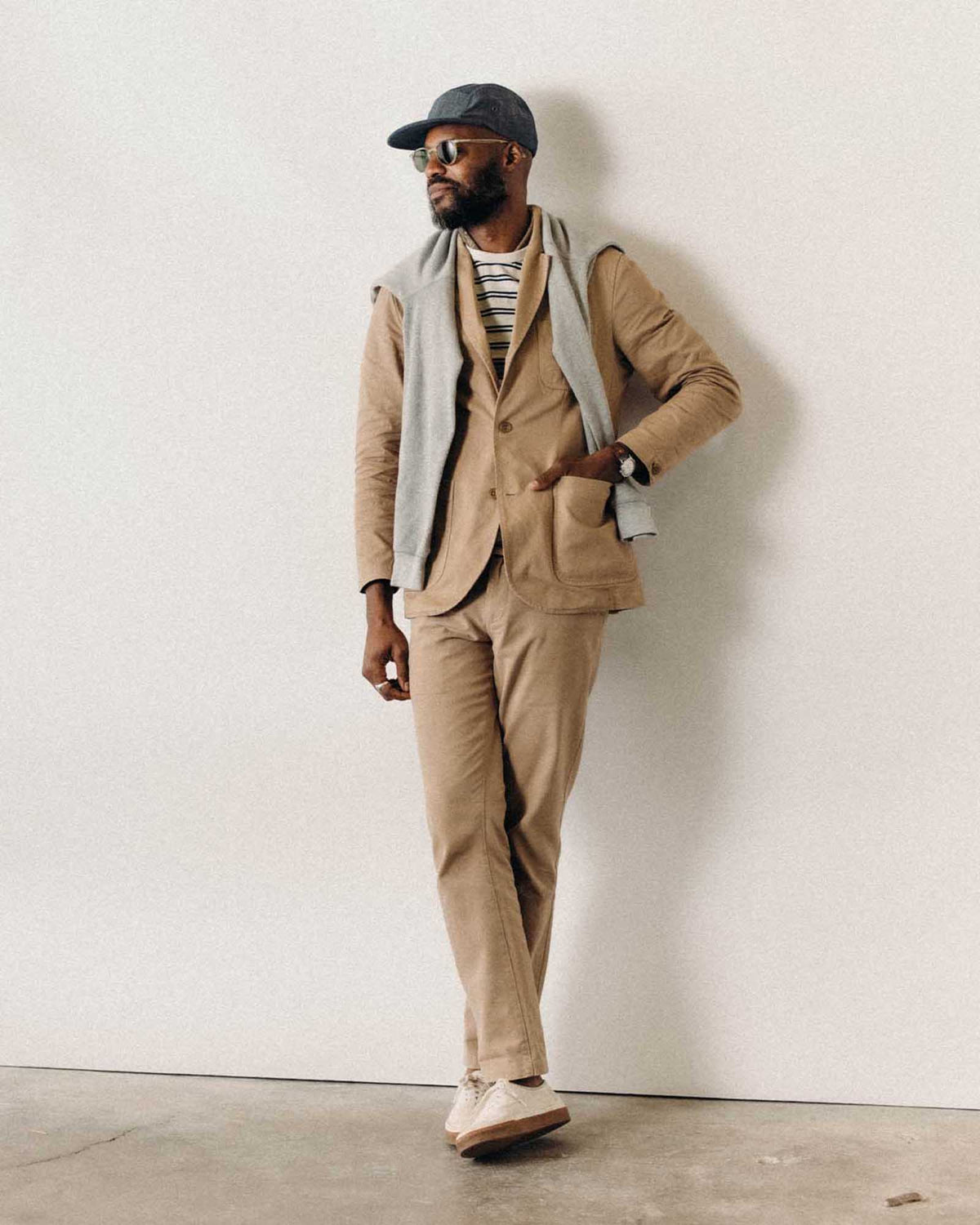 The Foundation Sportcoat in Organic Khaki Twill