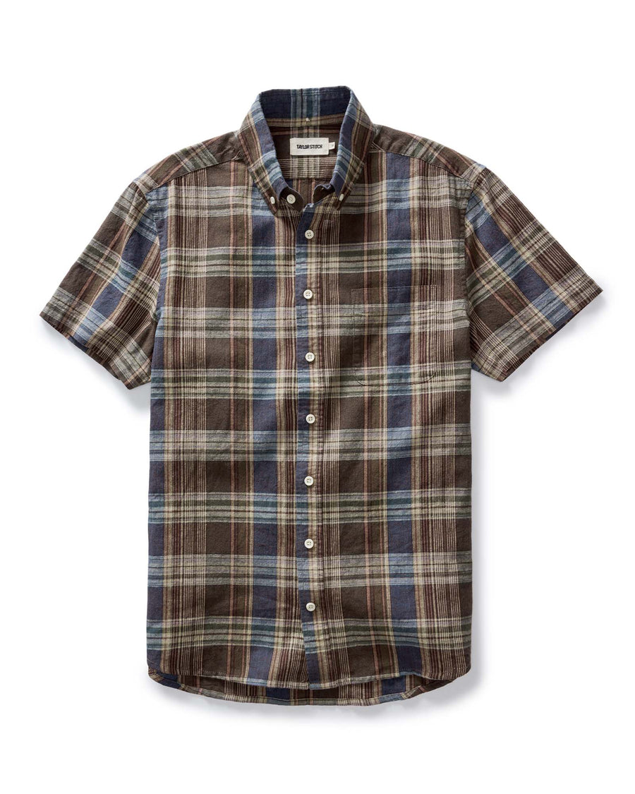 The Short Sleeve Jack in Atlantic Blue Plaid