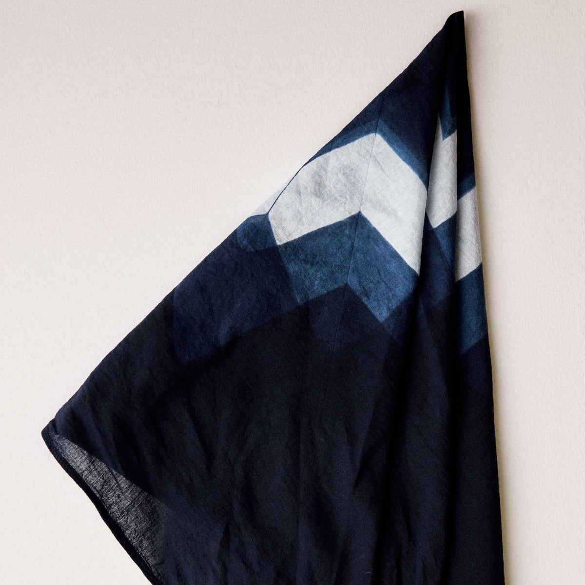 The Hand Dyed Bandana in Indigo Star