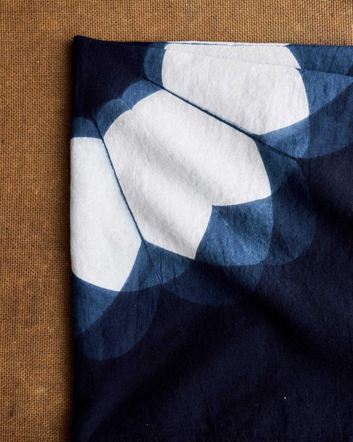 The Hand Dyed Bandana in Indigo Sunflower