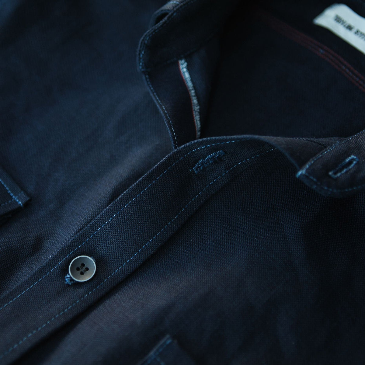 The Utility Shirt in Cone Mills Indigo Selvage Canvas
