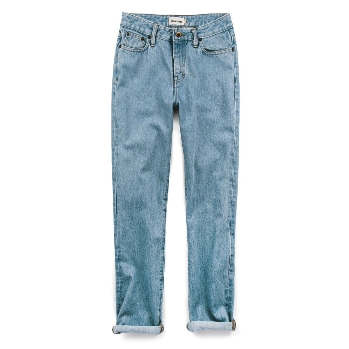 The Rosie Jean in Washed Cone Mills Denim