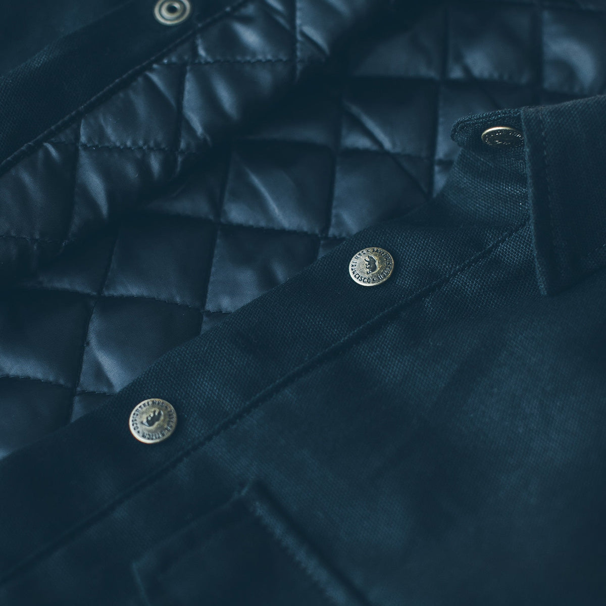 The Task Jacket in Black Canvas