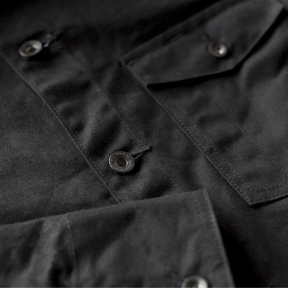 The Project Jacket in Black Water Repellent Canvas
