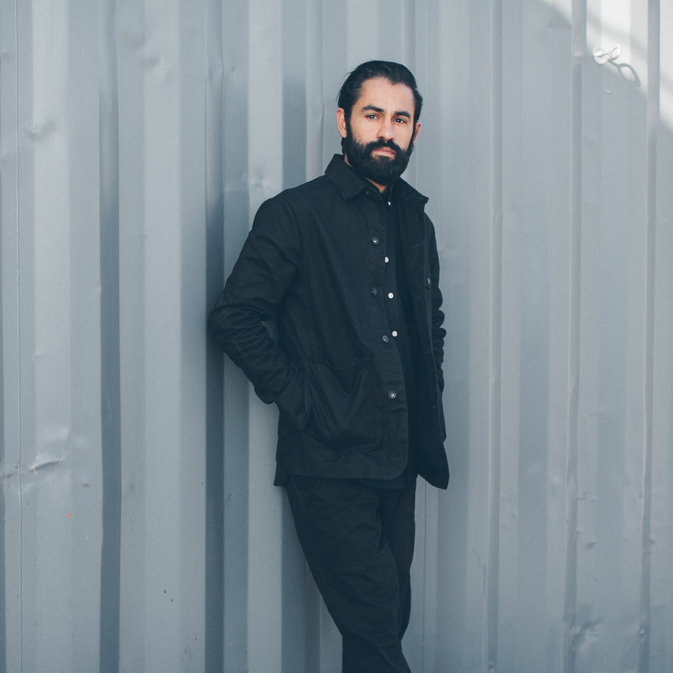 The Project Jacket in Black Water Repellent Canvas