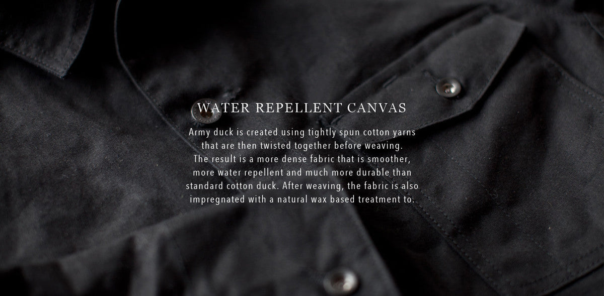 The Project Jacket in Black Water Repellent Canvas
