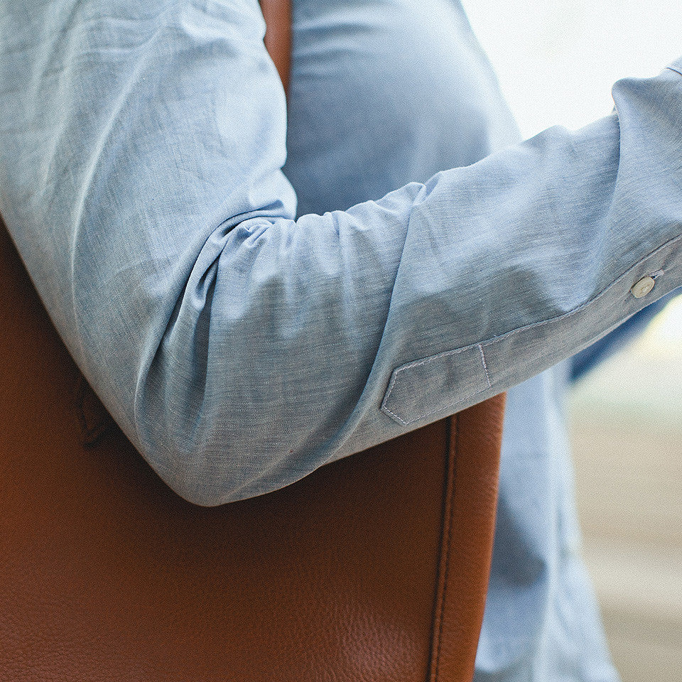 The Caroline in Light Blue Chambray