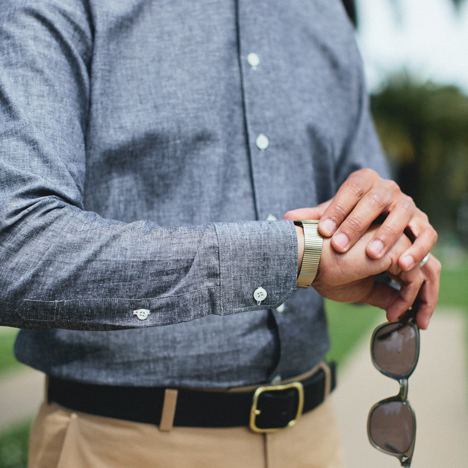 The Hyde in Charcoal Cotton and Linen