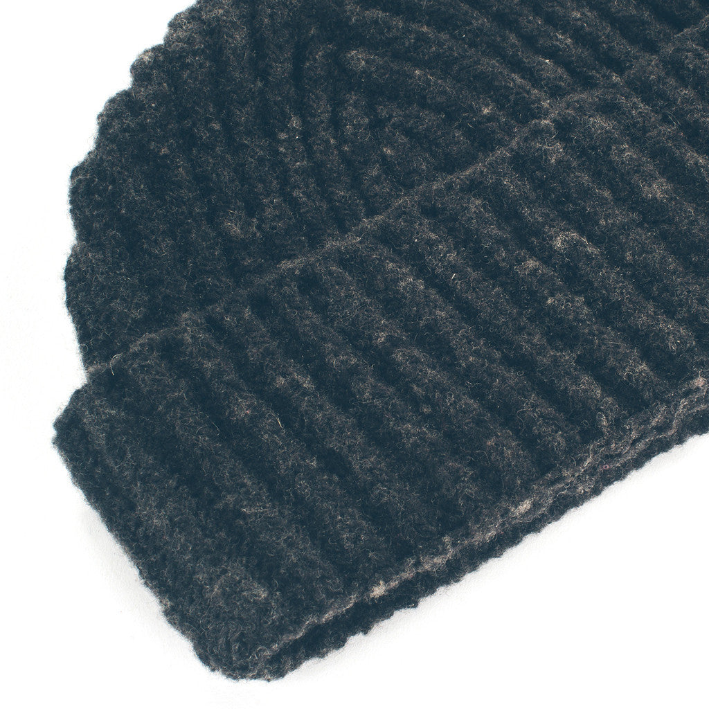 The Merino Wool Beanie in Charcoal