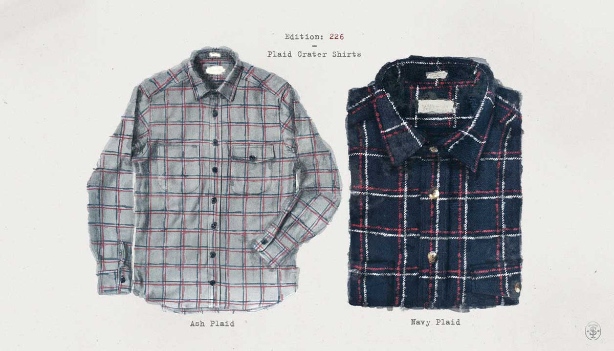 The Crater Shirt in Ash Plaid