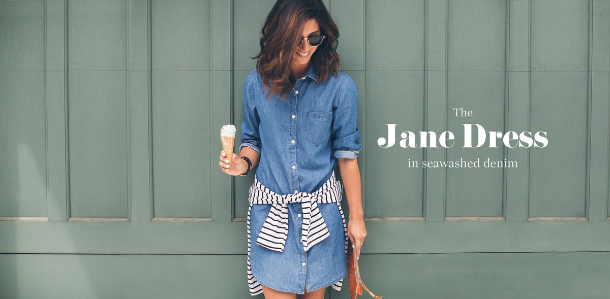 The Jane - Sea Washed Denim Dress