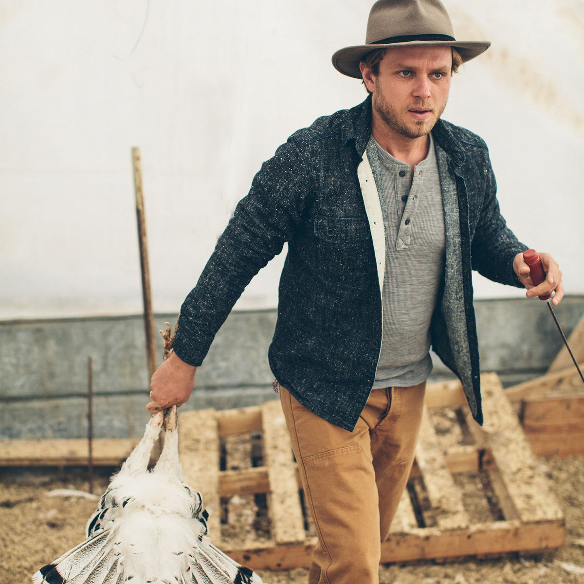 The Utility Shirt in Heavy Slub Denim