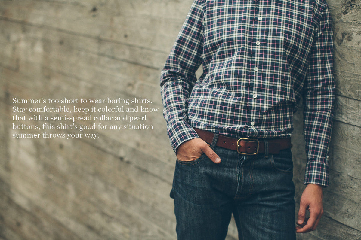 The Hyde in Navy Washed Poplin