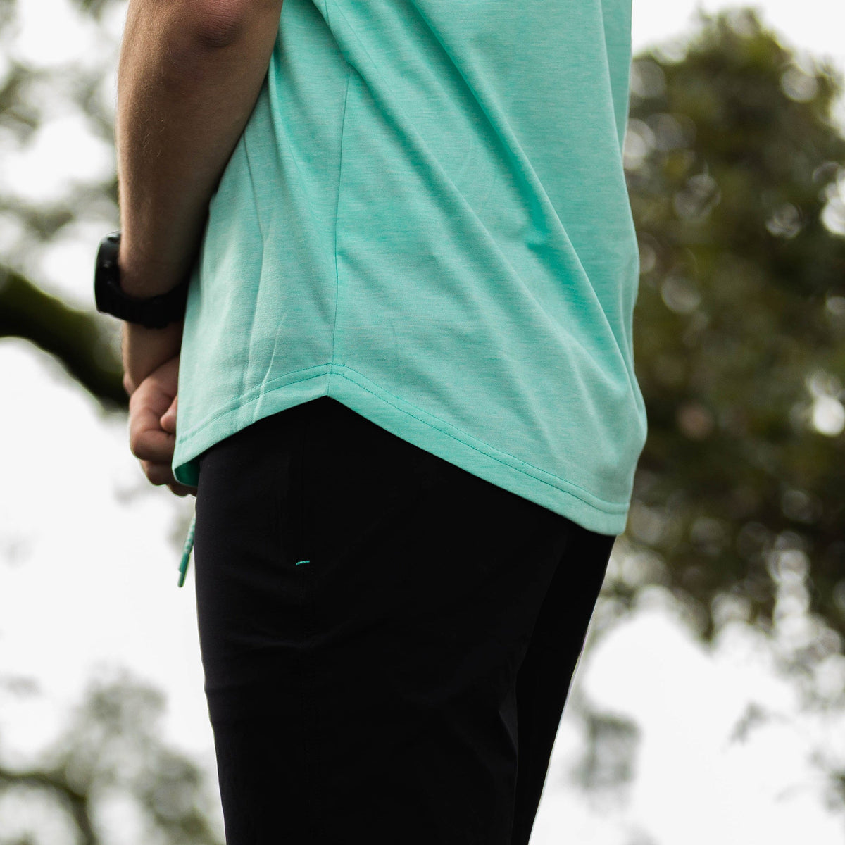 The Myles Everyday Tee in Heather Waterfall