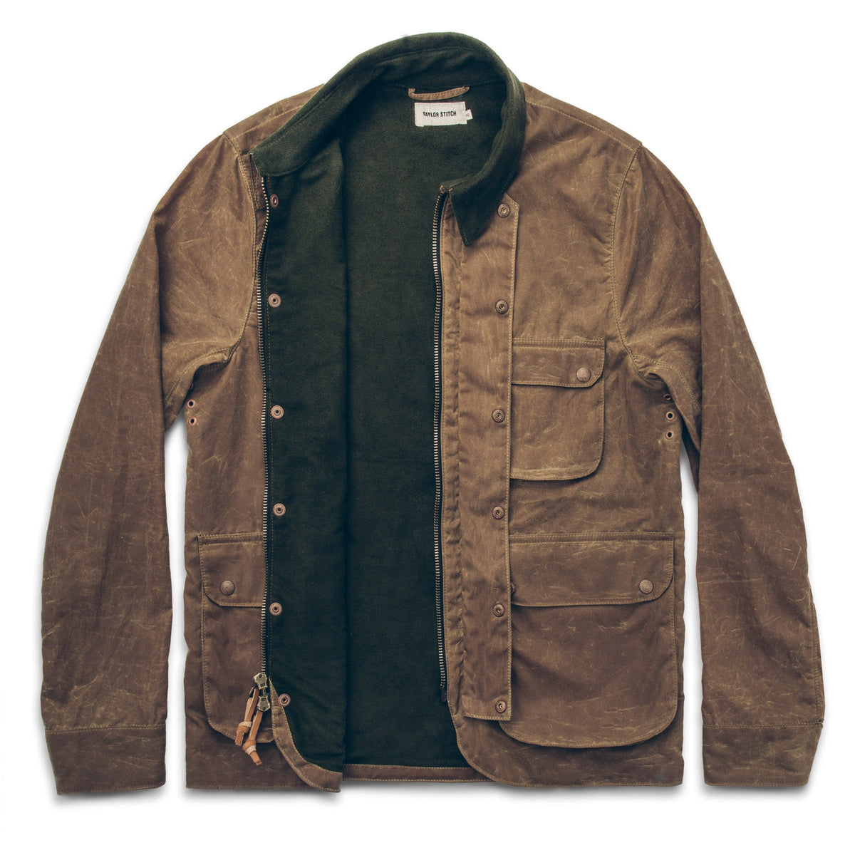 The Rover Jacket in Field Tan Waxed Canvas