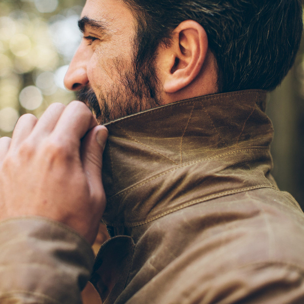 The Rover Jacket in Field Tan Waxed Canvas