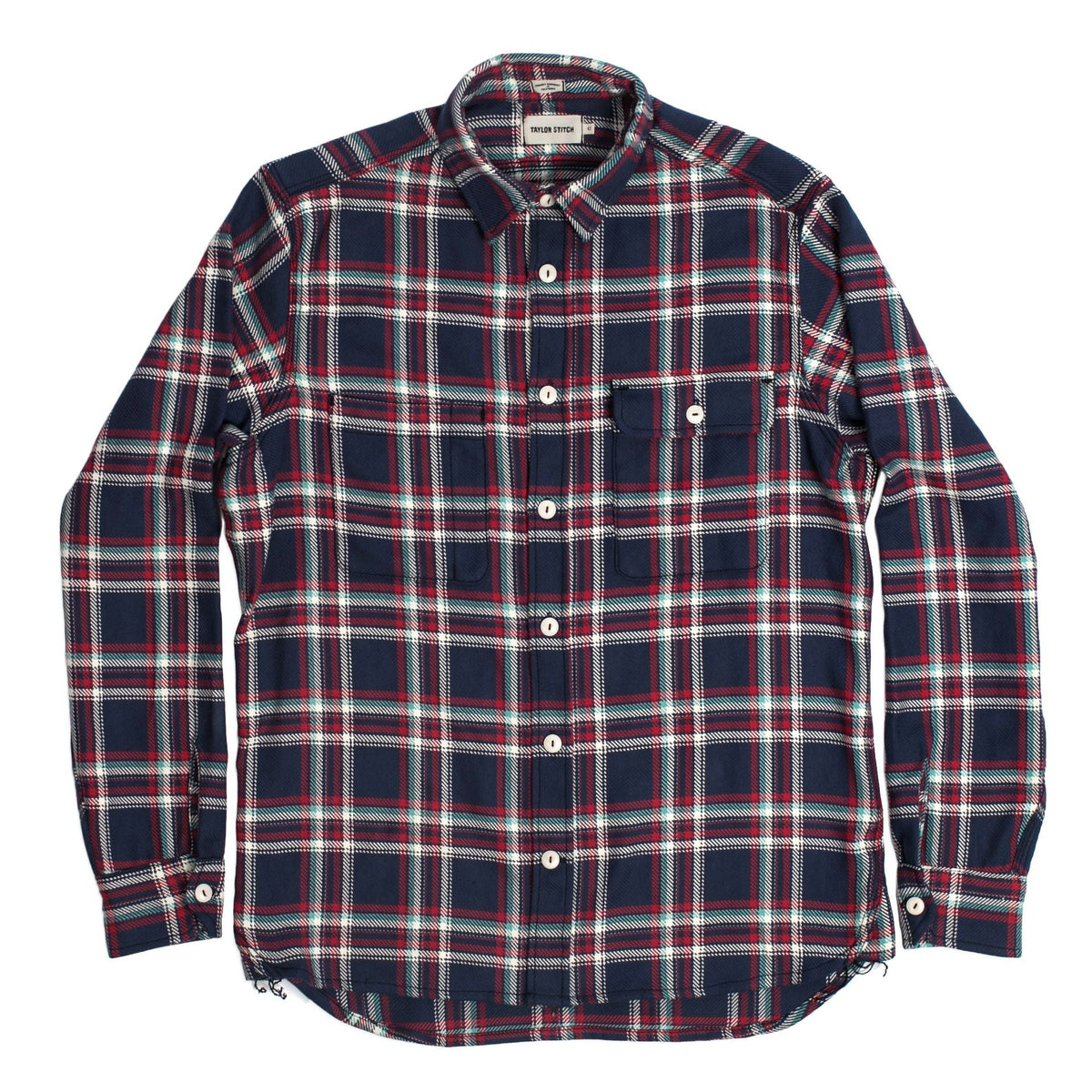 The Triple Needle Moto Utility Shirt in Navy