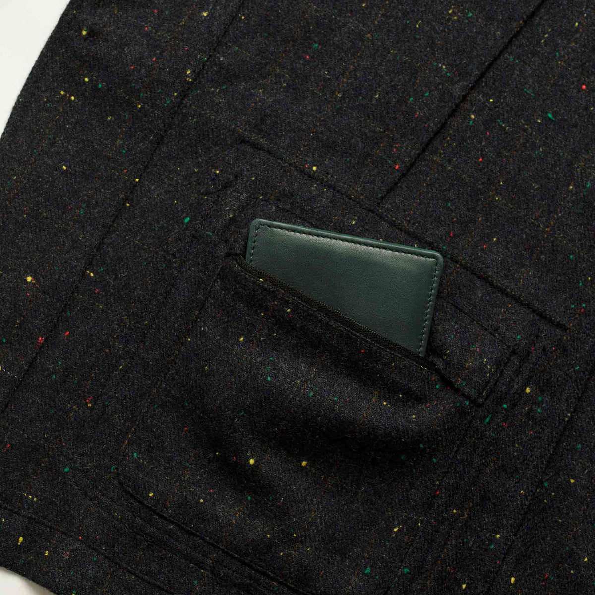 The Gibson Jacket in Navy Windowpane Donegal