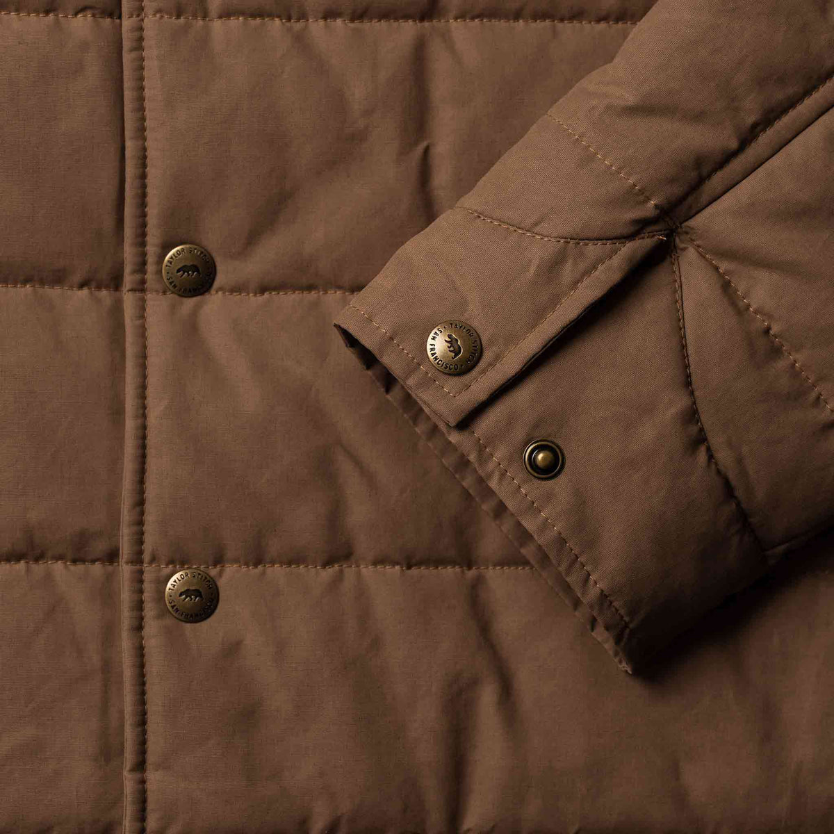 The Garrison Shirt Jacket in British Khaki Dry Wax