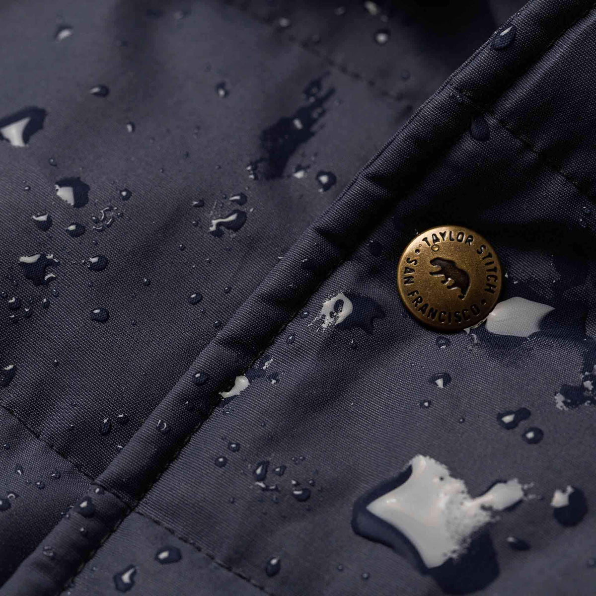 The Garrison Shirt Jacket in Navy Dry Wax