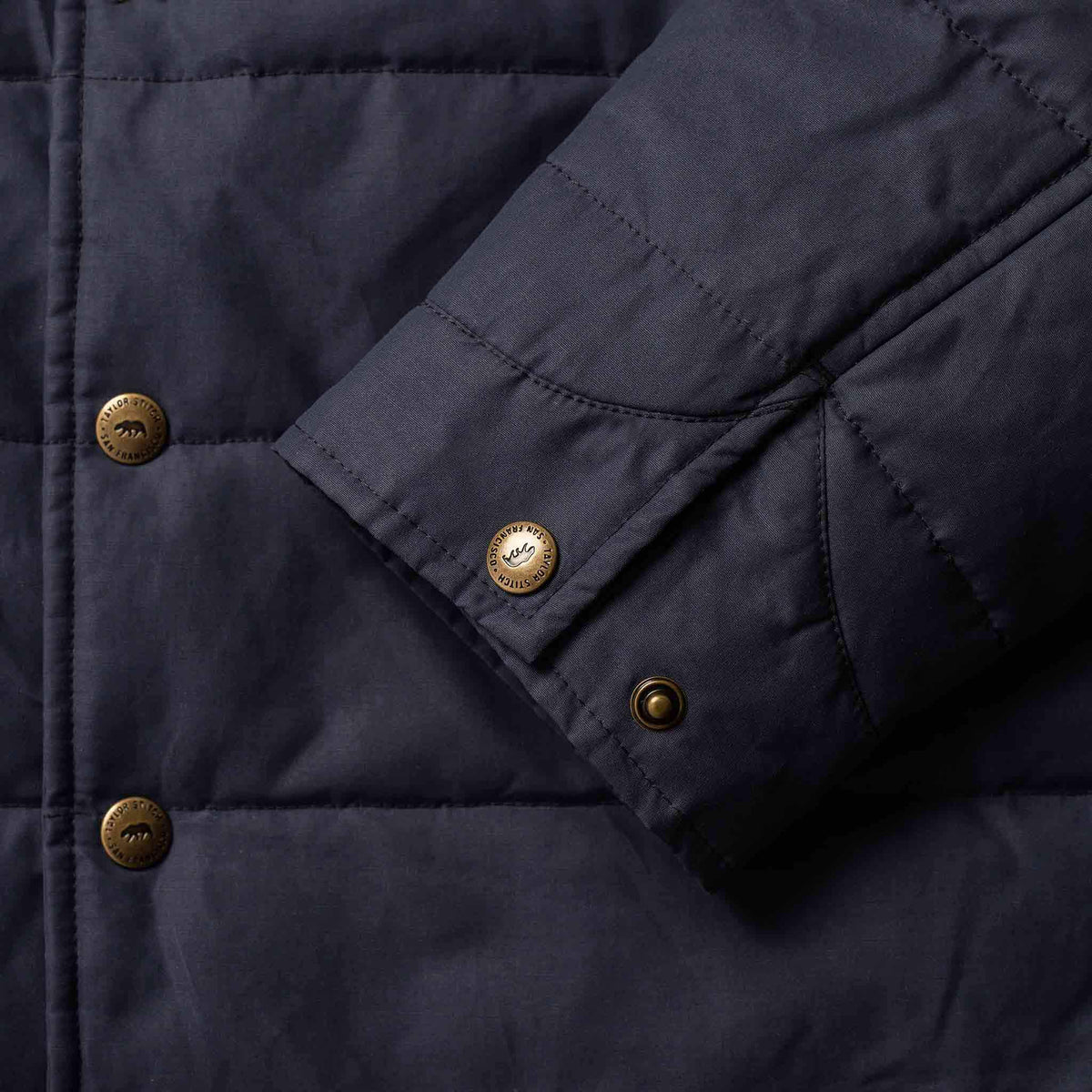 The Garrison Shirt Jacket in Navy Dry Wax