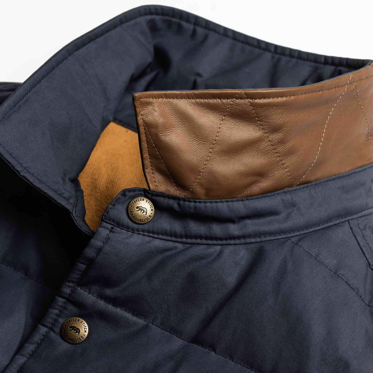 The Garrison Shirt Jacket in Navy Dry Wax