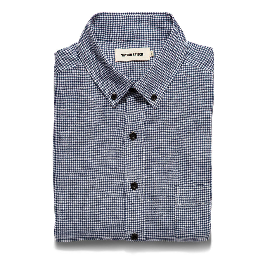 The Jack in Navy Mini Gingham Linen