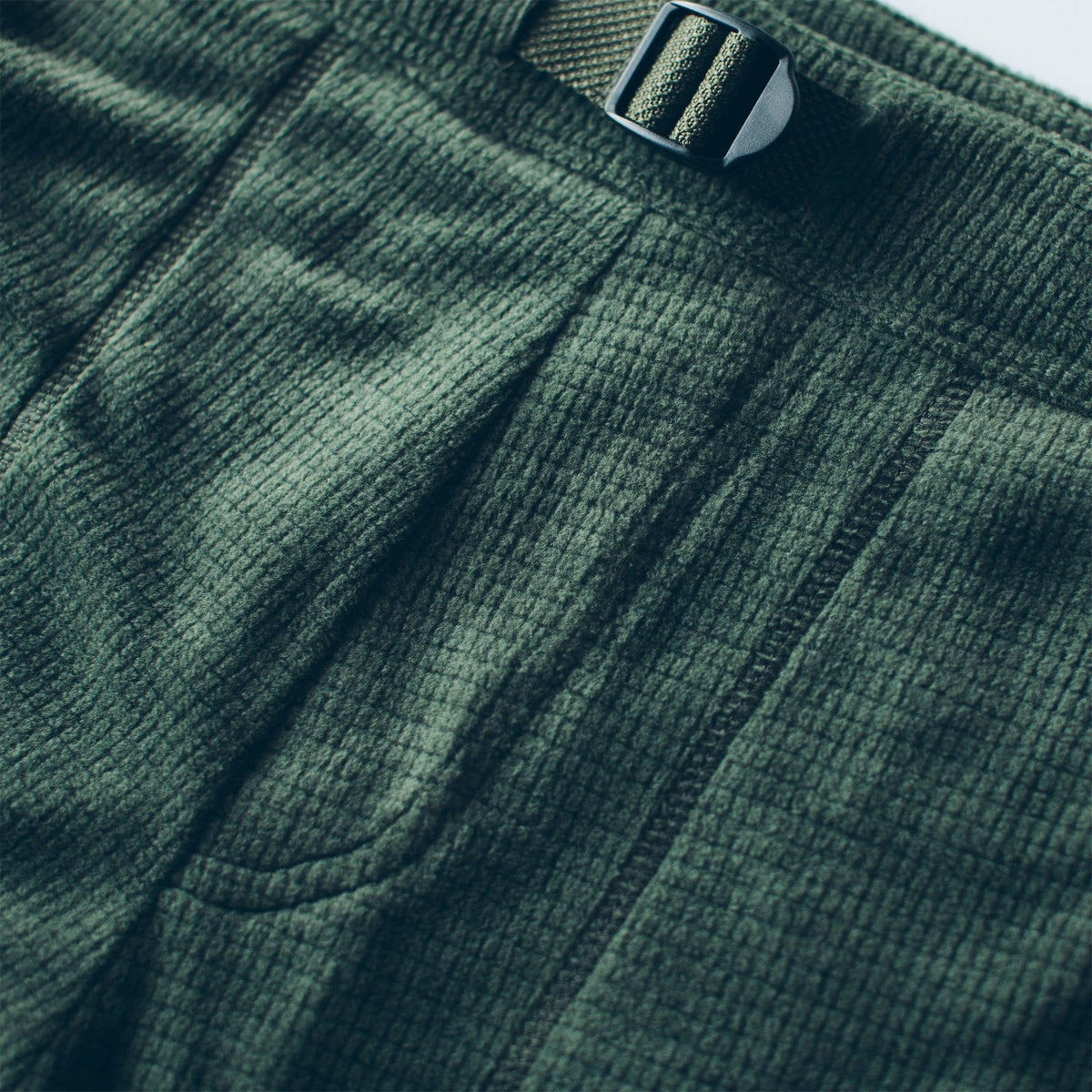 The Pack Pant in Olive Polartec Fleece