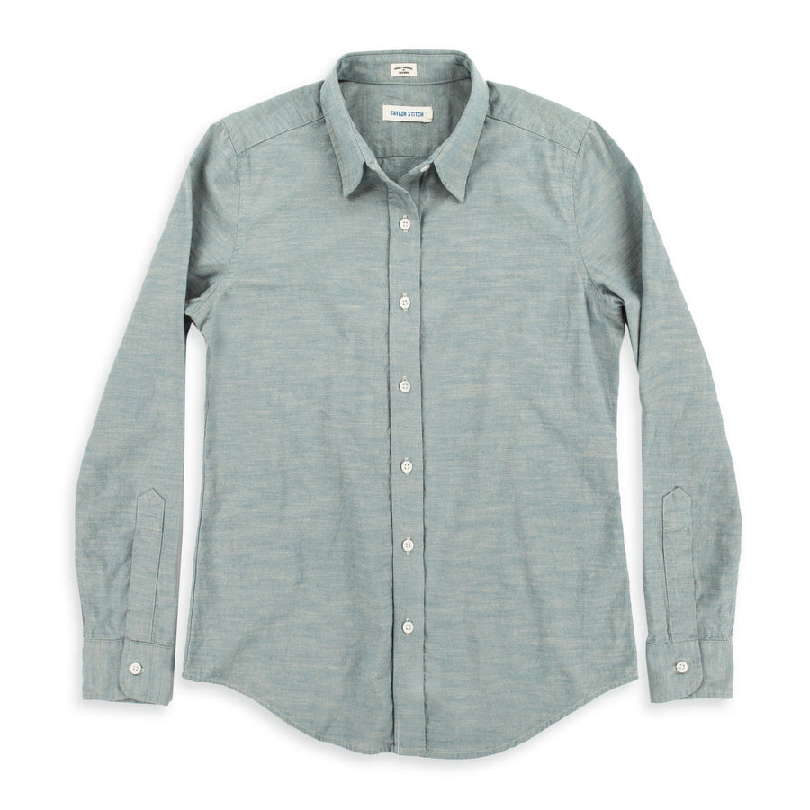 The Katherine in Seafoam Cotton Linen