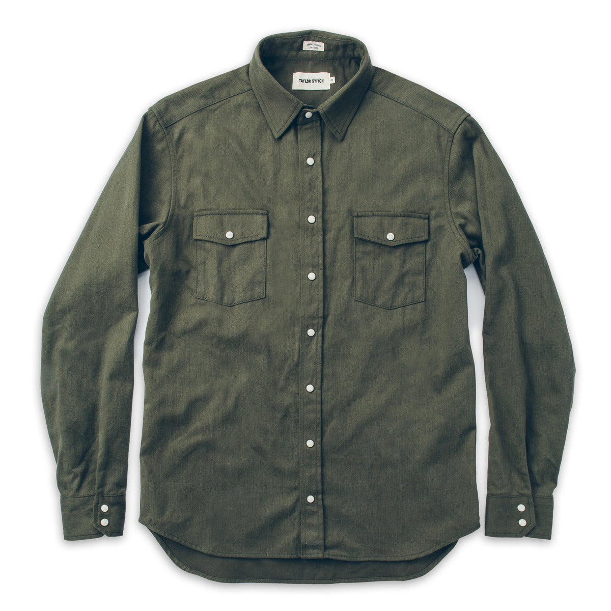 The Glacier Shirt in Olive Twill