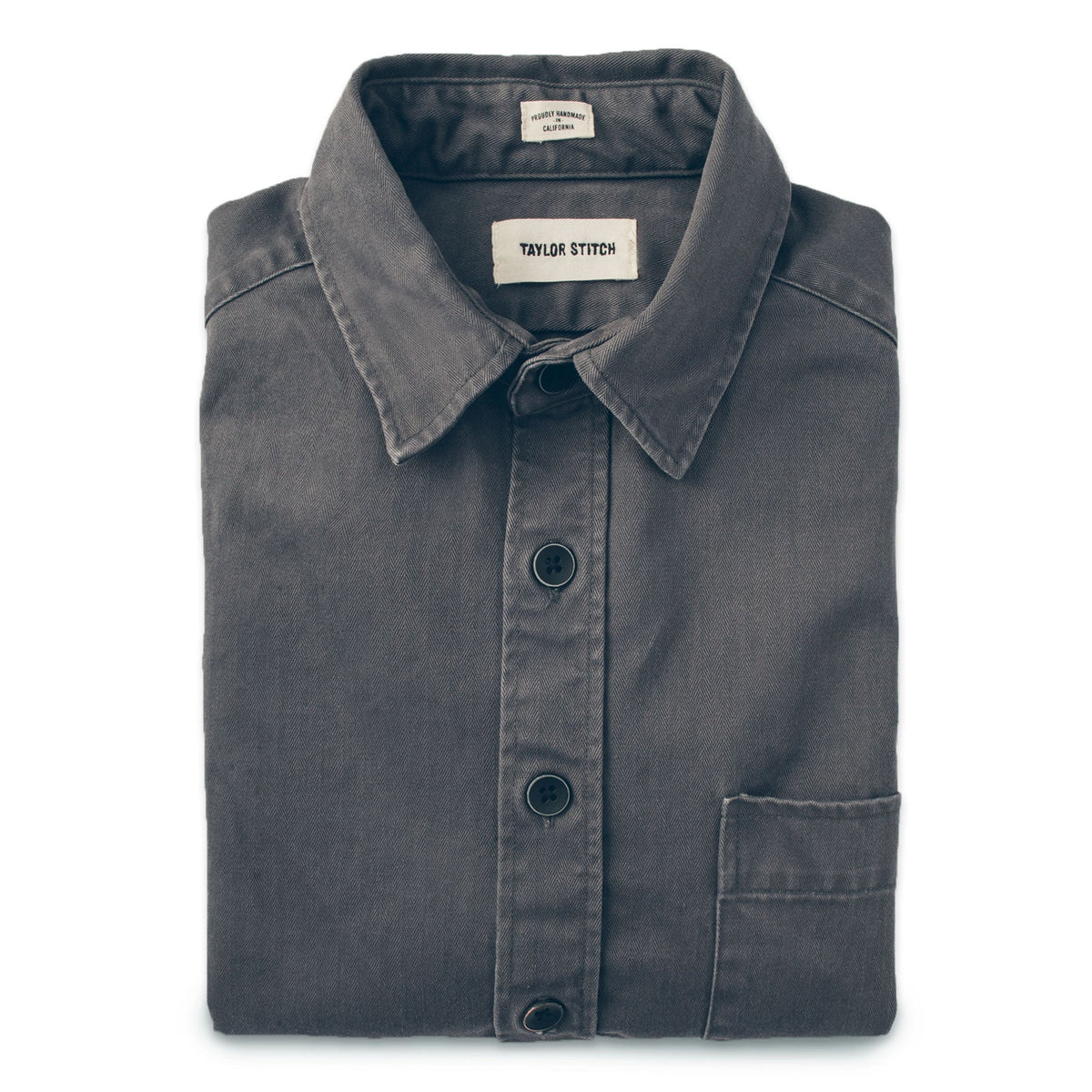 The Mechanic in Washed Charcoal Herringbone