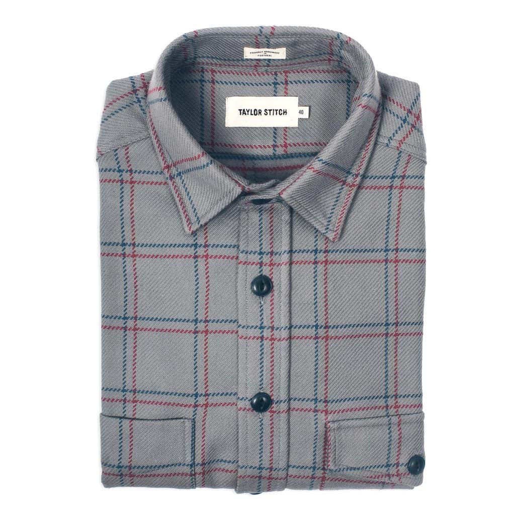The Crater Shirt in Ash Plaid