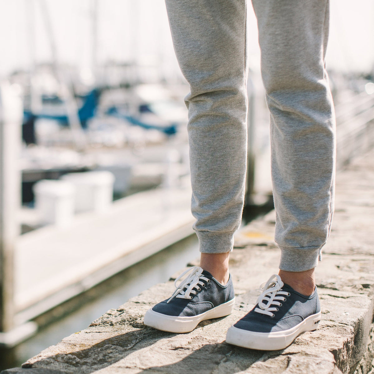The Weekend Pant in Heather Grey