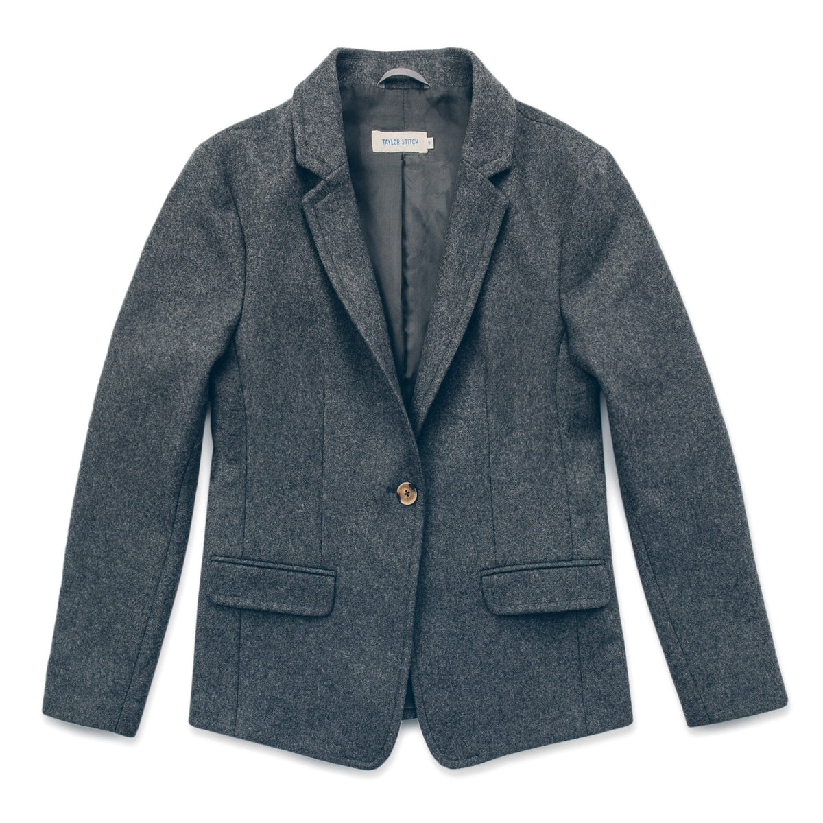 The Telegraph Blazer in Charcoal Wool
