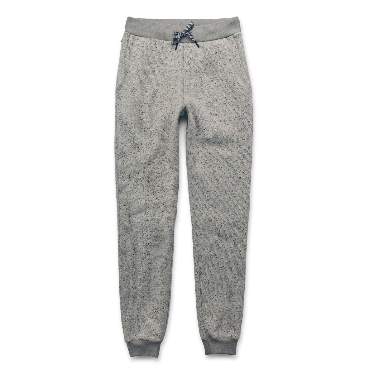 The Travel Pant in White Fleck Fleece