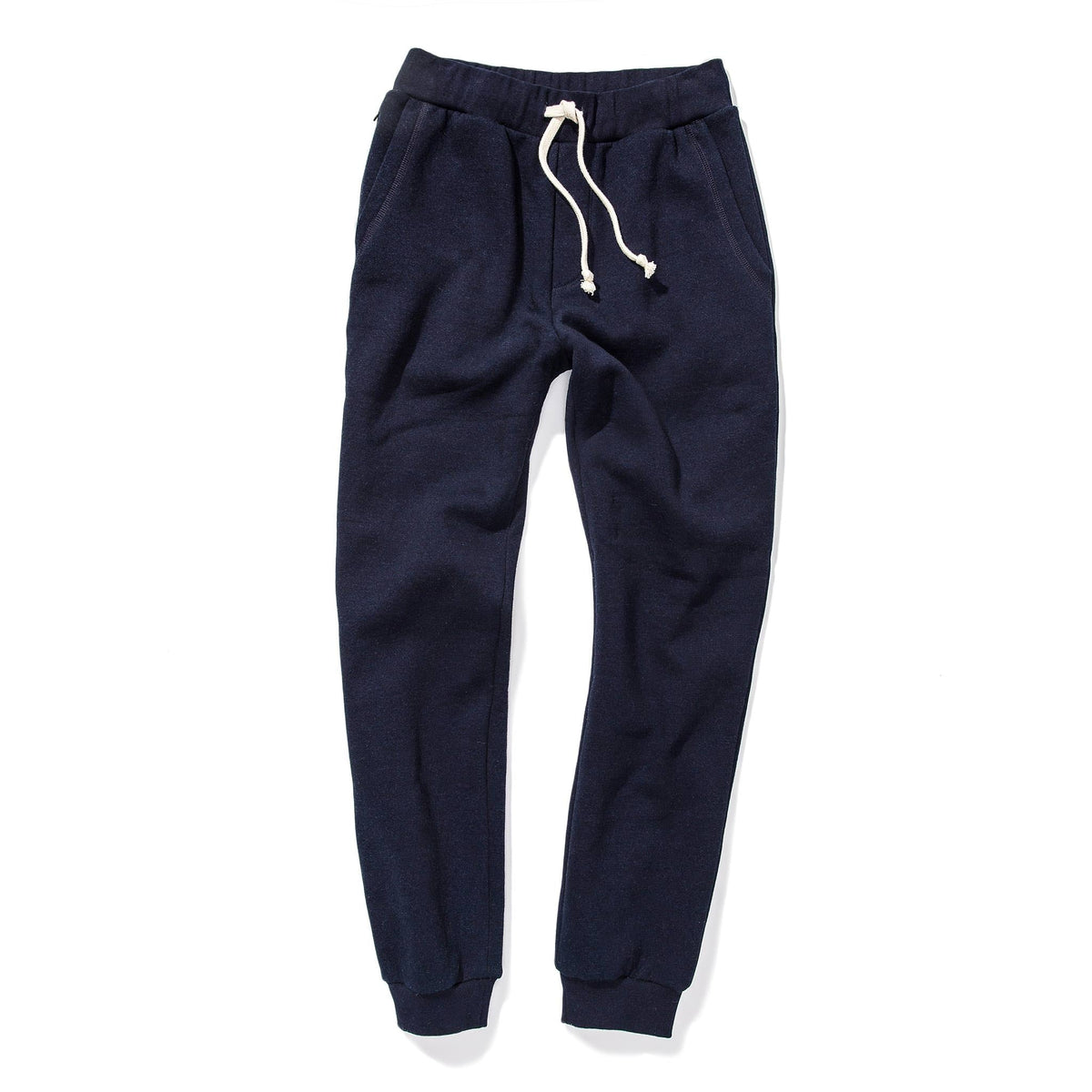 The Travel Pant in Indigo Fleece