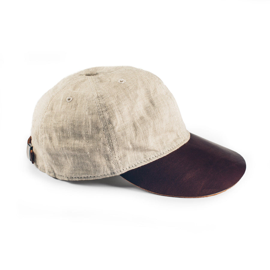 The Sun Cap in Natural Linen