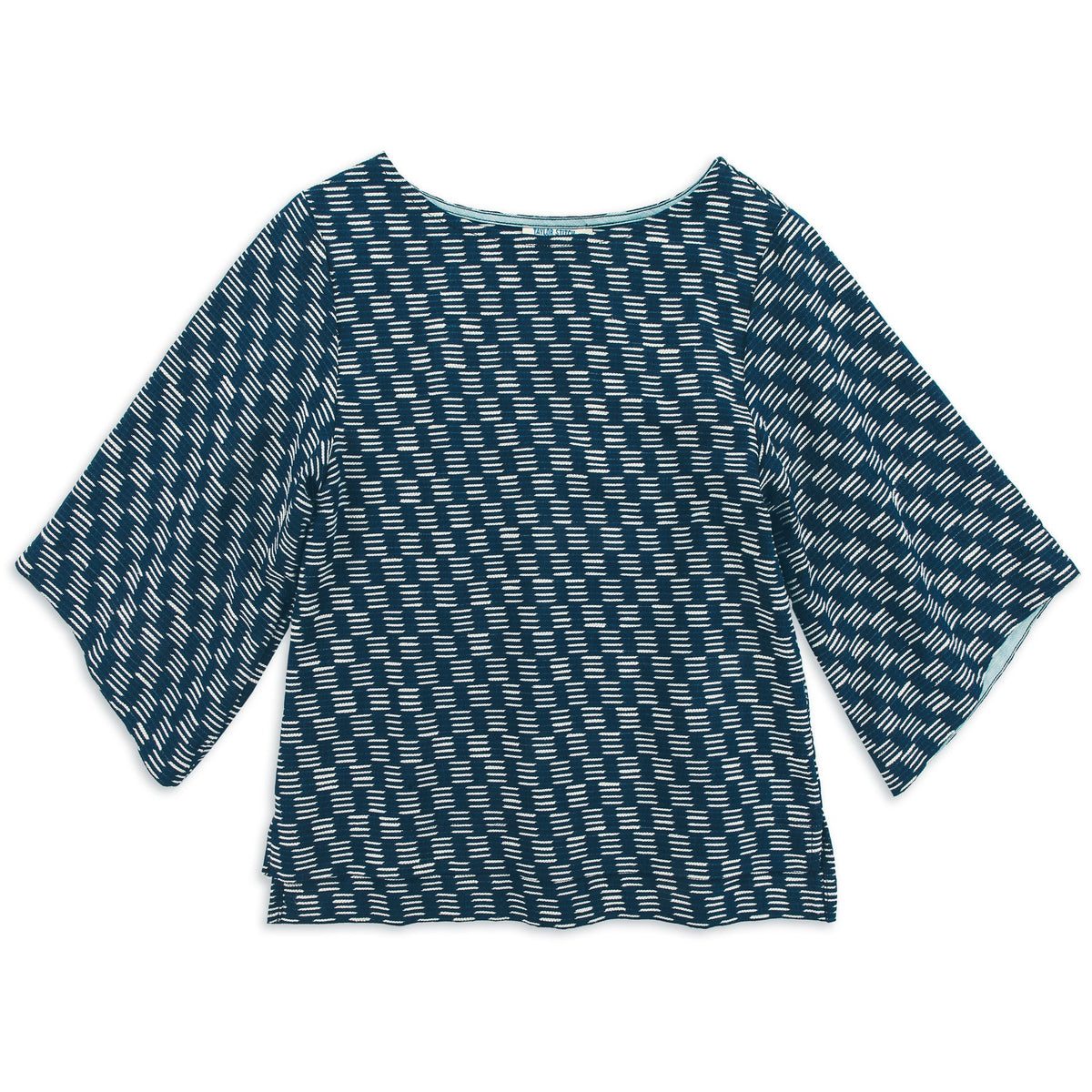 The Sonoma Top in Indigo Jacquard