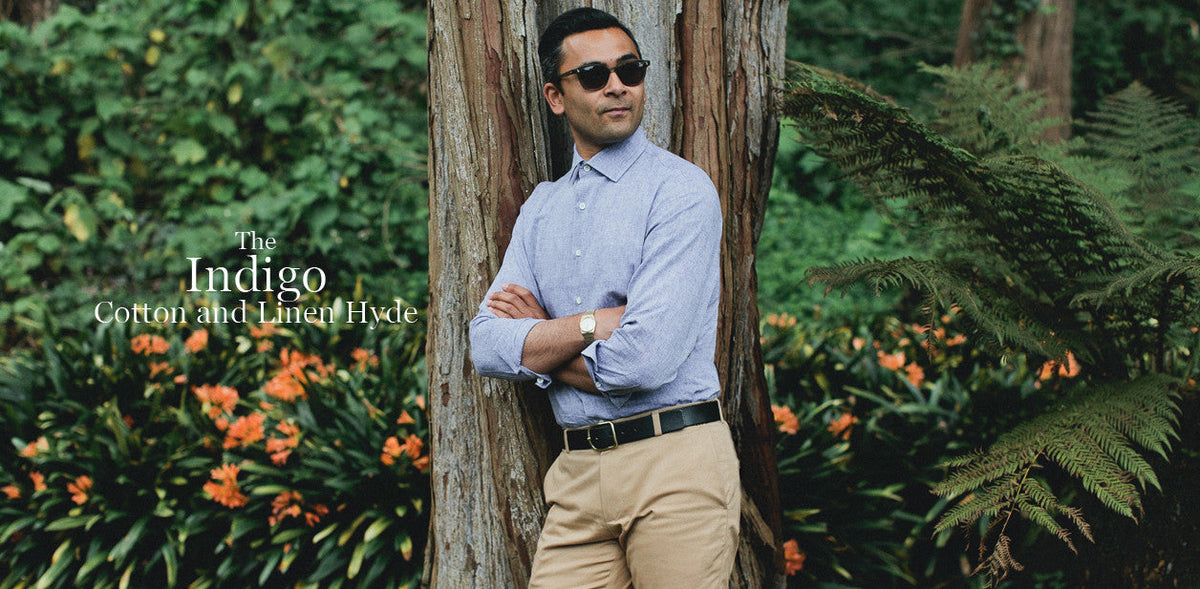 The Hyde in Indigo Cotton and Linen