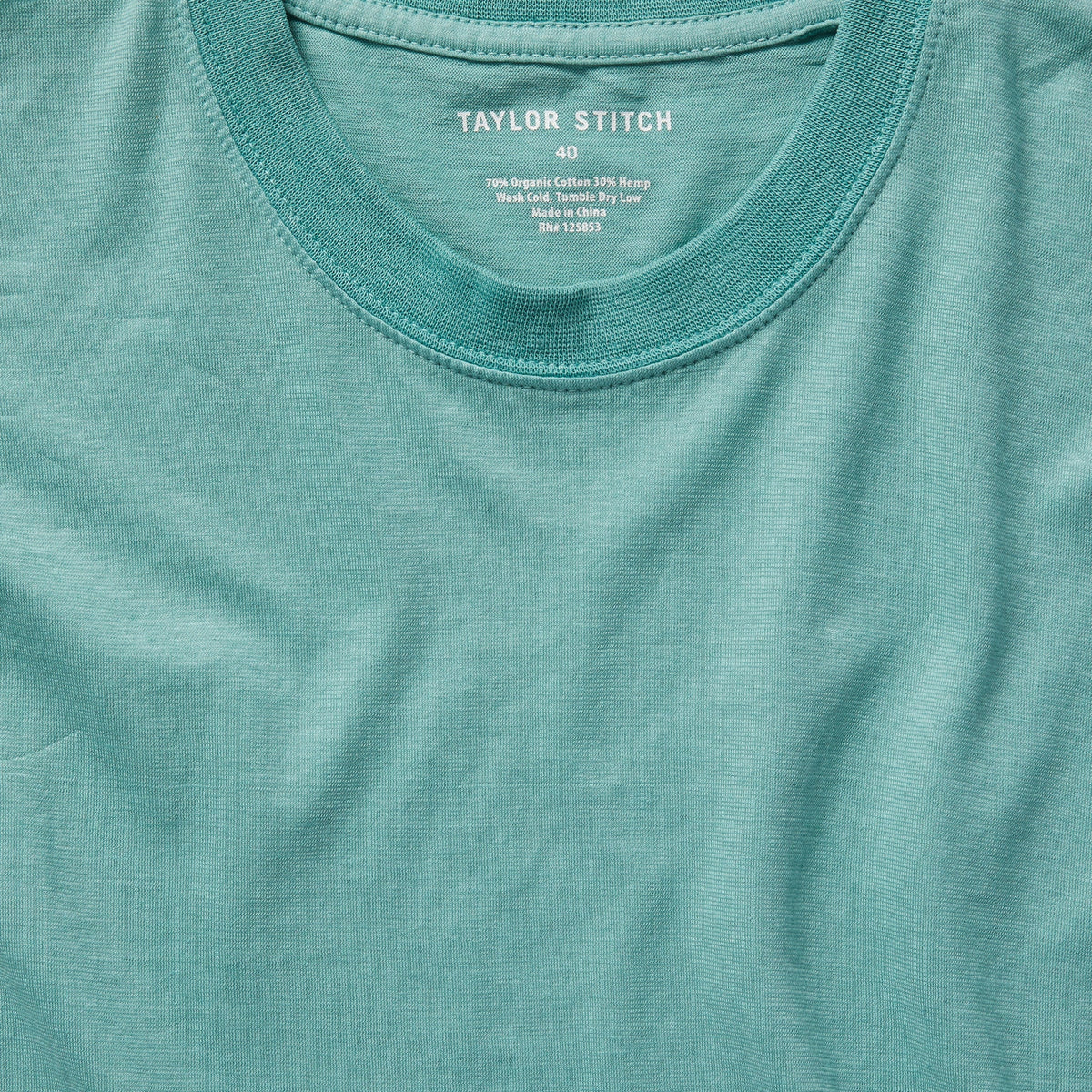 The Cotton Hemp Tee in Teal