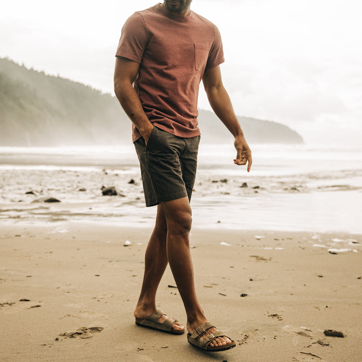 The Morse Short in Dark Charcoal Linen
